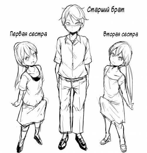 Hutago no Imoutoga Oniityan wo Mesuo ti Saseru / Сестры-близняшки заставляют старшего брата трахаться