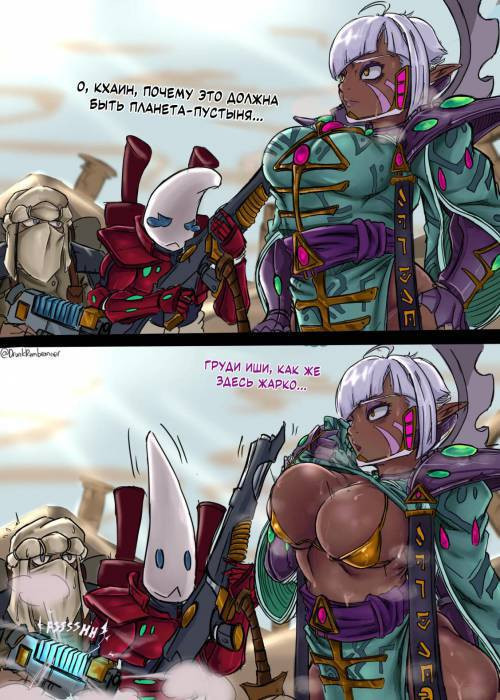 Warhammer 40k Eldar Set / Эльдарка и её Мон'кей