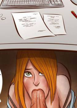 Wife Under Desk / Жена под столом
